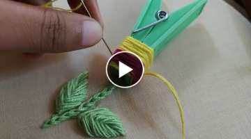 Hand embroidery with crazy tricks|superrrrrrr easy flower design ideas