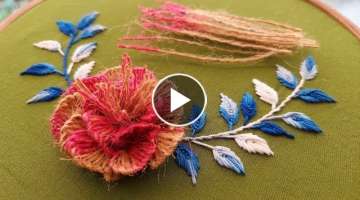 Most beautiful flower design|latest hand embroidery designs