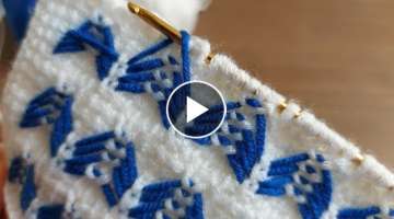 Super Easy Tunisian Knitting - Tunus İşi Çok Güzel Battaniye Yelek Örgü Modeli