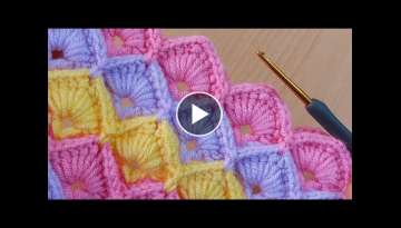 crochet easy flashy knitting / tığ işi müthiş bir model