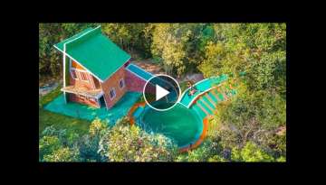 [ Full Video ] Build The Most Beautiful Millionaire Swimming Pool Villa With Full Decoration