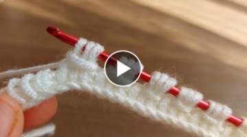 Super Easy Tunisian Knitting - Tunus İşi Çok Kolay Çok Hoş Örgü Modeli