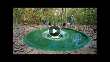 We Built The Most Secret Deep Hole Tunnel Underground Swimming Pool by Ancient Skills