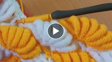 crochet banana knit baby blanket/ Tığ işi muz örgü bebek battaniye modeli
