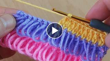 step by step easy finger tassel crochet i love to work easy and flashy / kolay parmak püskül t...