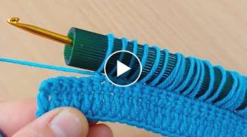 Flawless crochet knitting with super hose /hortumla yazlık örgü modeli