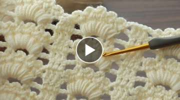 AMAZİNG Super Easy Crochet Baby Blanket For Beginners online Tutorial #crochet