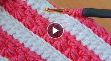 pretty easy flashy crochet knitting/oldukça kolay gösterişli tığ işi örgü