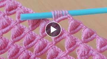 Super easy great crochet knit/çok kolay harika bir tığ işi model