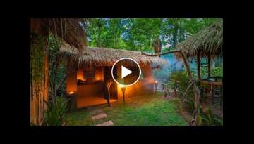 Build the Most Beautiful Kitchen Near Jungle Villa by Ancient Skills
