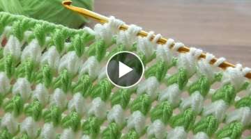  Super Easy Tunisian Crochet Baby Blanket For Beginners online Tutorial * #Tunisian