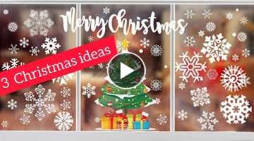 3 Christmas ideas. 3 geri dönüşüm projesi. Artık İplerden Neler Yapılır ? Kavanozdan Noel...