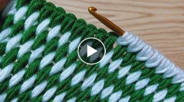easy to learn tunisian crochet öğrenmesi kolay Tunus tığ işi