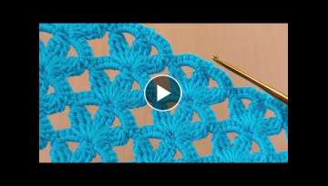pretty flashy easy crochet knitting /oldukça gösterişli kolay tığ işi örgü