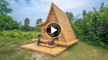 We Build The Most Beautiful Bamboo Villa by Ancient Skills