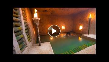 Build Bamboo Swimming Pool for The Most Beautiful Underground Bamboo House
