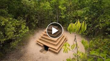 Build The Most Epic Underground Temple House in The Jungle by Ancient Skill