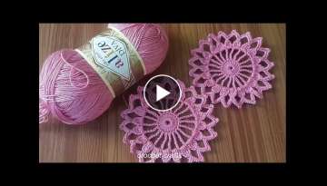 Süper easy crochet motif making-en kolay tığ işi motif yapımı