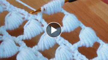 Filled Crochet Triangle Knit Bridal Shawl /Tığ işi üçgen gelin şal modeli