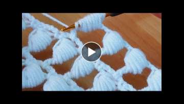 Filled Crochet Triangle Knit Bridal Shawl /Tığ işi üçgen gelin şal modeli