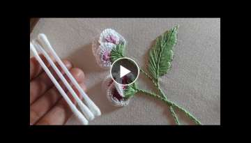 very easy flower design|hand embroidery|design