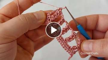 Very wonderful very easy crochet knitting pattern-çok güzel tığ işi örgü modeli