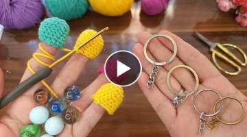 Wow SUPER Sell as Many as you can weave Easy Crochet gorgeous Crochet Gift keychain pincushion