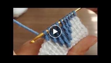 Super Easy Tunisian Knitting - Tunus İşi Çok Kolay Şahane Örgü Modeli