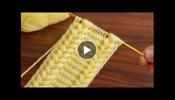 Super Easy Tunusian Knitting Muhteşem Şahane Kolay Tunus Örgüsü