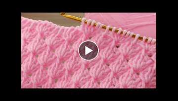 Super Easy Tunisian Crochet Baby Blanket vest For Beginners online Tutorial #crochet