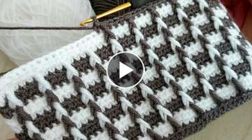 Amazing Easy 3D Crochet Knitting Pattern - Tığ işi bu modele bayılacaksınız