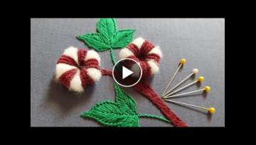 3D Cotton plant hand embroidery design|latest hand embroidery
