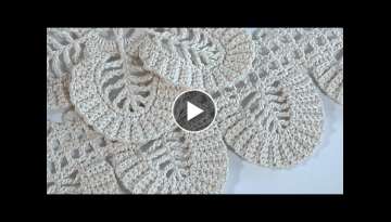 TRIM BORDER Ribbon in Lace Style/Crochet Complex Stitch/Author's idea