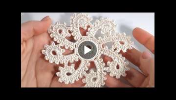 Easy Crochet Christmas Ornament To Decorate Your Tree/ Motif for All Ages/Best Homemade DIY Ornam...