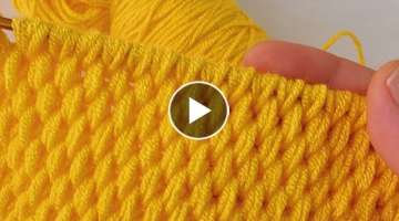 Crochet knitting with the extremely easy Tunisian technique