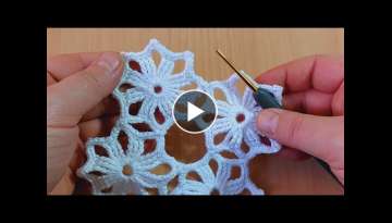 Super easy and flashy crochet motif knitting-çok kolay tığ işi motif