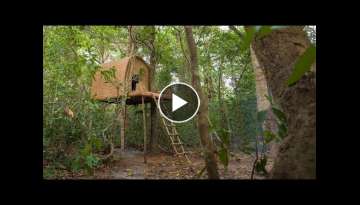 How to Build The Most Incredible Jungle Tree house by Ancient Skills