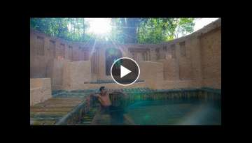 Jungle Man Build The Most Awesome Underground Mansion and Swimming Pool