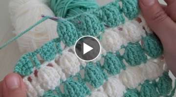 Super Easy 3D Crochet Knitting - Cook Güzel Tığ İşi Yelek Battanihe Örgü Modeli