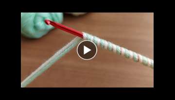 Super Easy Tunisian Knitting - Tunus İşi Çok Kolay Çok Güzel Örgü Modelinin Yapımı