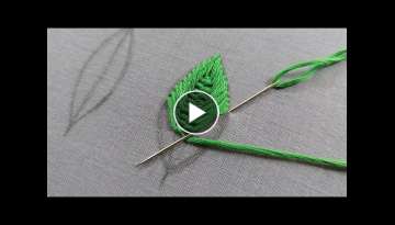 Beautiful leaf embroidery|latest leaf hand embroidery