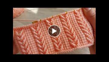 Super Easy Tunisian Knitting - Tunus İşi Çok Güzel Muhteşem Örgü Modeli