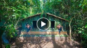 Building Twins Bamboo Villa house by Ancient Skills