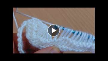 crochet fan knitting start /tığ işi yelpaze örgü başlangıcı