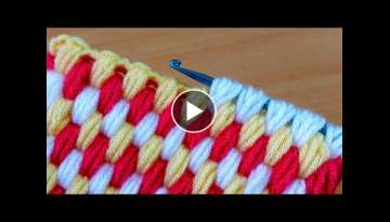 wow so easy easy learn tunisian crochet kolay öğrenilen Tunus tığ işi örgü