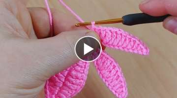 Wow!! glamorous crochet buckle making super idea ✔ şaşırtıcı bir tığ işi toka yapımı