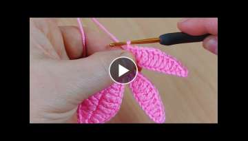 Wow!! glamorous crochet buckle making super idea ✔ şaşırtıcı bir tığ işi toka yapımı