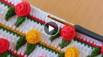 Gorgeous crochet rose garden knitting / Gül bahçesi tığ işi örgü