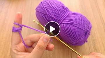 Wow INCREDIBLE This Stitch is so beautiful You won't forget this easy crochet knit crochet