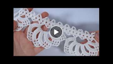 Crochet Lace Edge Pattern/Crochet Flower Pattern
